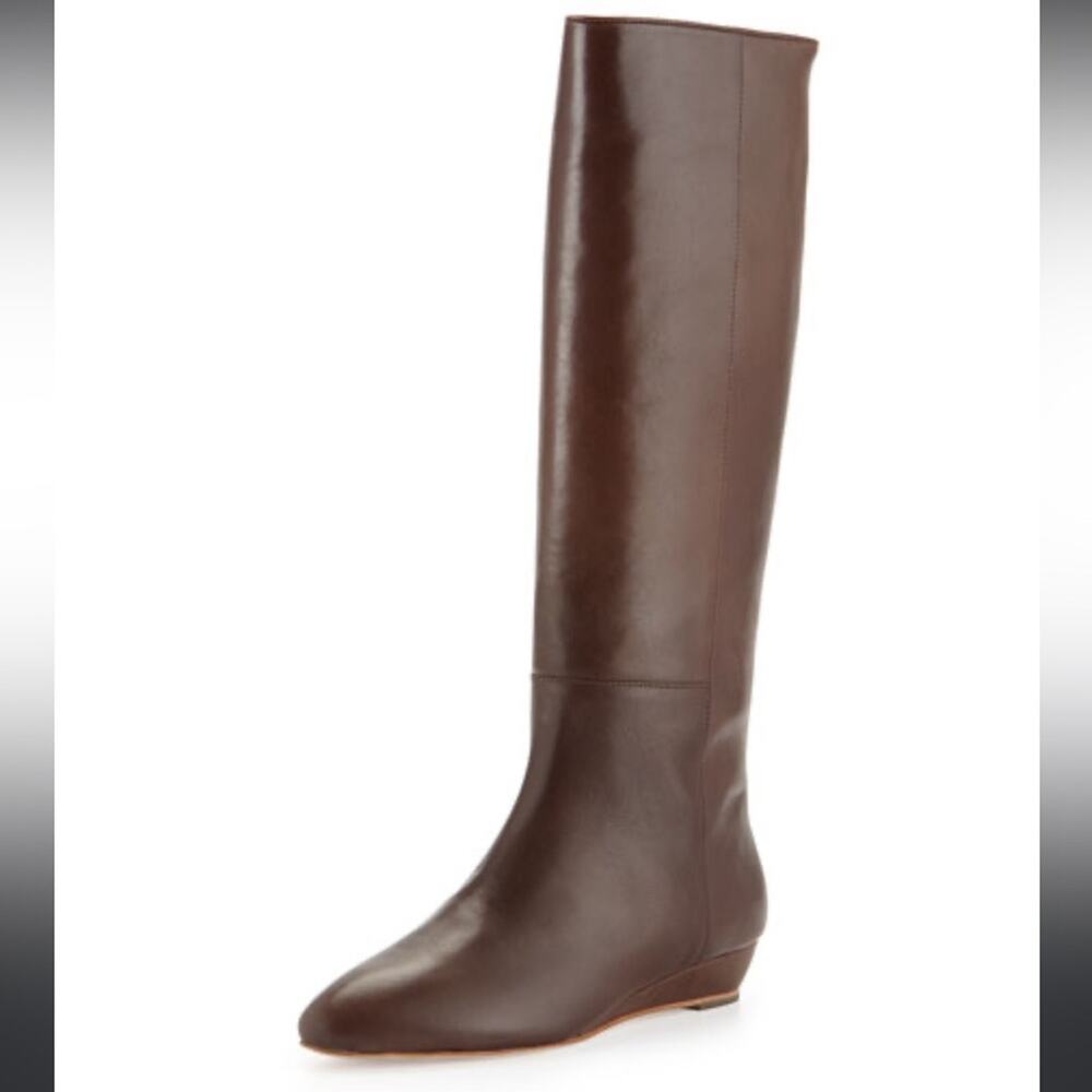 Loeffler Randall | Chestnut (Brown color) Matilde Wedge Boots Size 5.5 - Picture 1 of 15